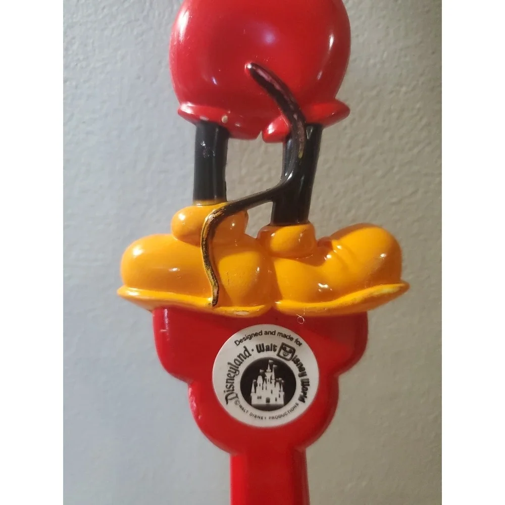 Vintage 60s 70s Disney Land Mickey Mouse‎ Back Scratcher 16 Inches w OG Sticker